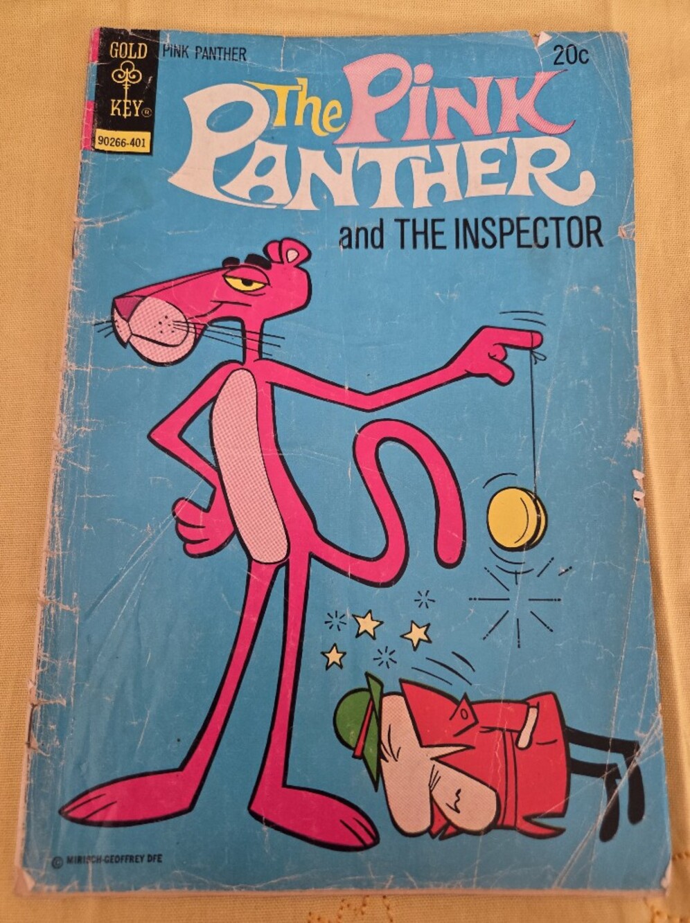 Vintage The Pink Panter Gold  Key 1973 graphic book comics